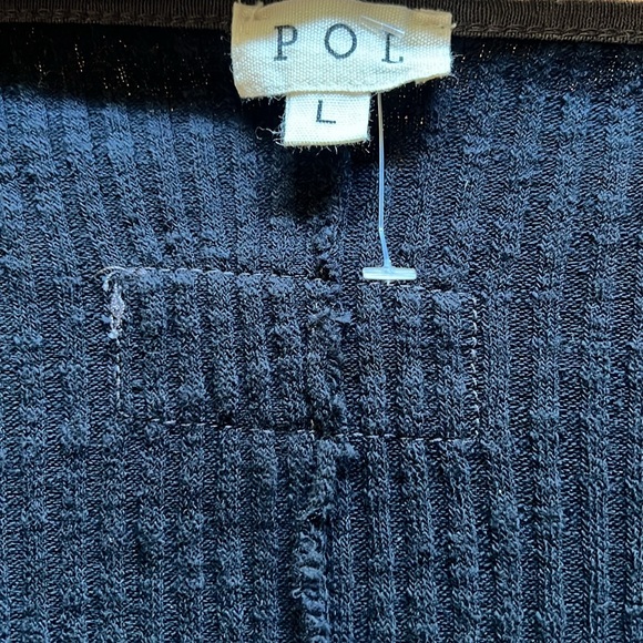 POL Top Pop-over Crisscross Lacing down sleeves Sz L/ Oversize Fit/V-Neck/ NWOT - Picture 12 of 17